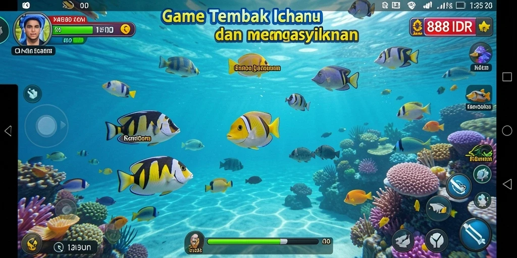 Gameplay seru Tembak Ikan di 888IDR yang penuh aksi.