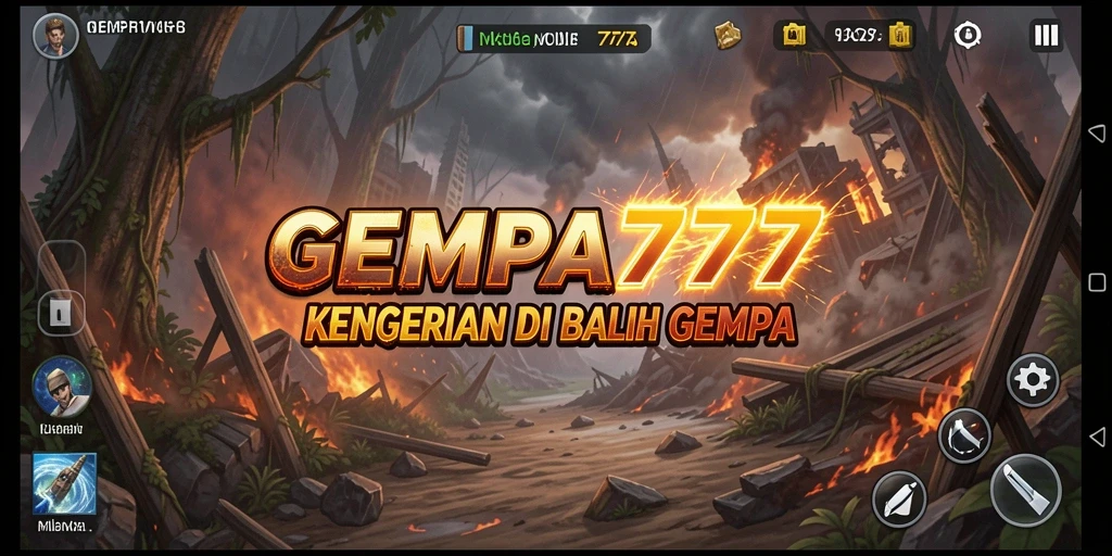 Gameplay menegangkan dengan suasana menyeramkan di dalam GEMPA777.