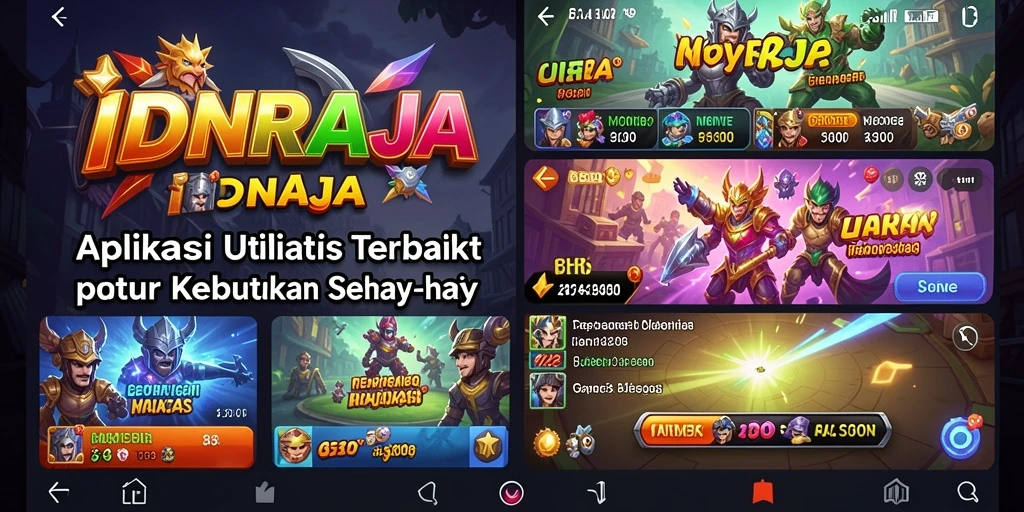 Tampilan utama IDNRAJA dengan antarmuka aplikasi yang sederhana dan fungsional.