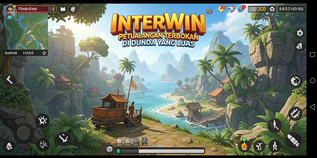 Tampilan gameplay INTERWIN yang menampilkan petualangan mendalam di dunia terbuka.