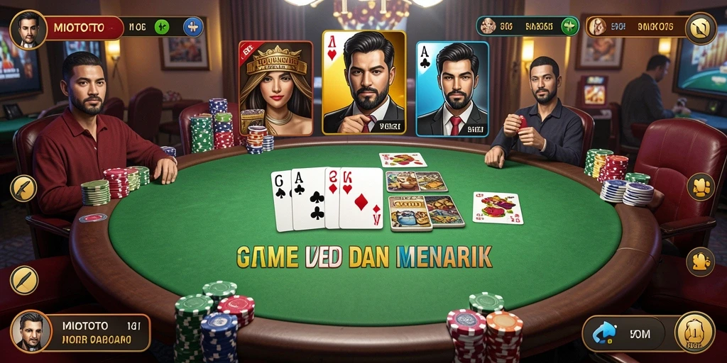 Screenshot MIOTOTO menampilkan gameplay seru dalam permainan Poker.