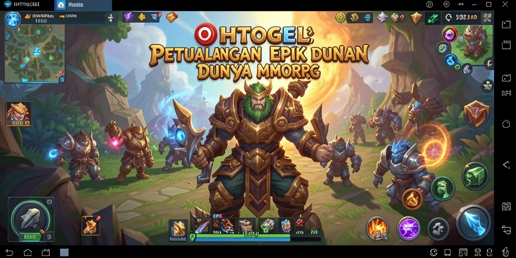 Screenshot gameplay OHTOGEL menunjukkan aksi menakjubkan di dunia MMORPG.