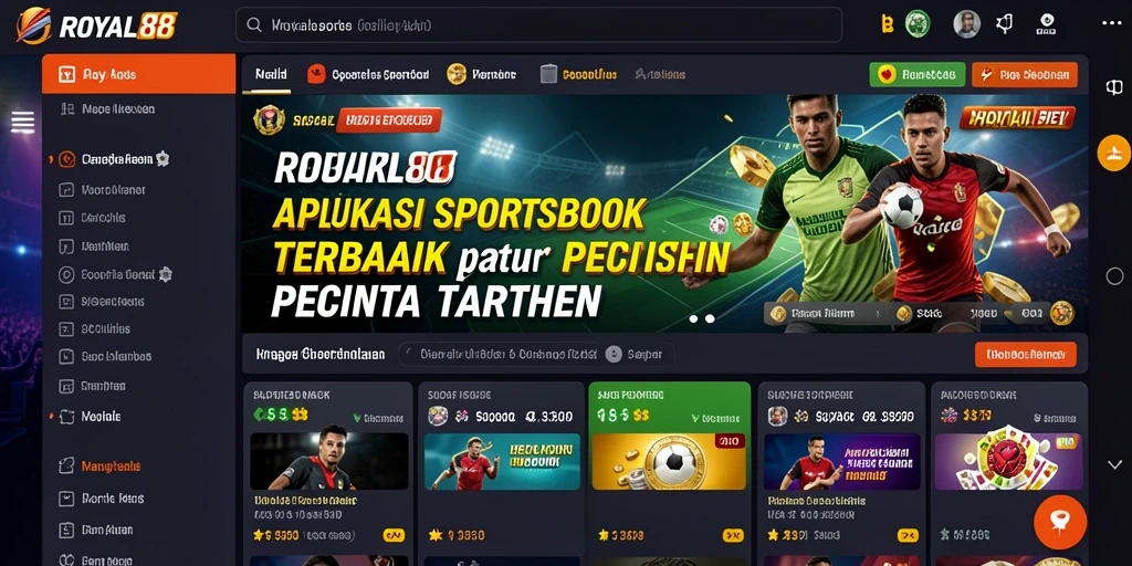 Tampilan antarmuka pengguna ROYAL88 saat bermain taruhan.