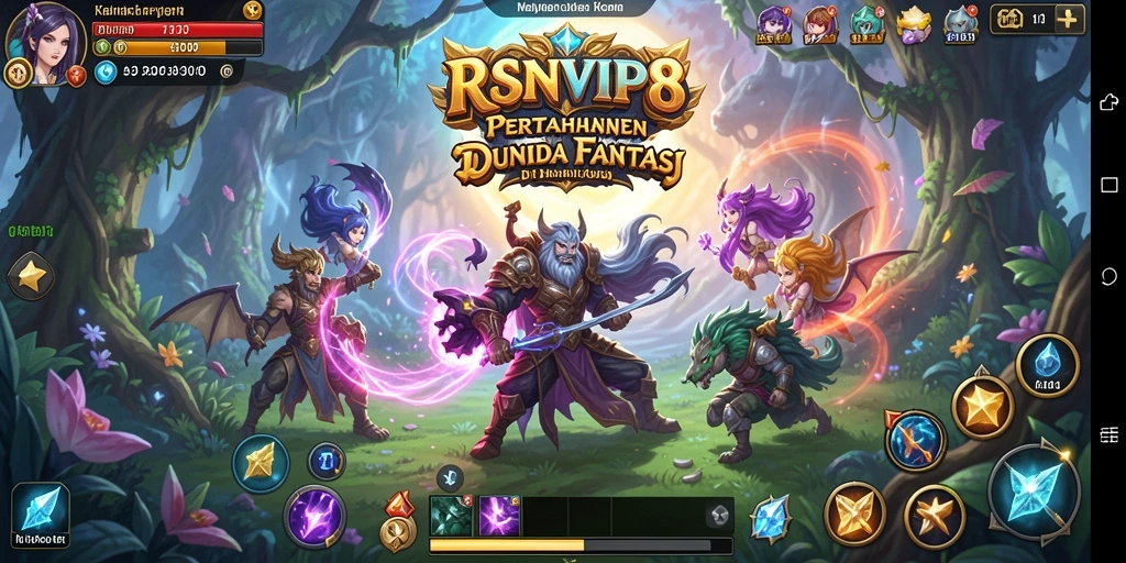 Tampilan gameplay RSNVIP8 yang intens dalam Tower Defense.