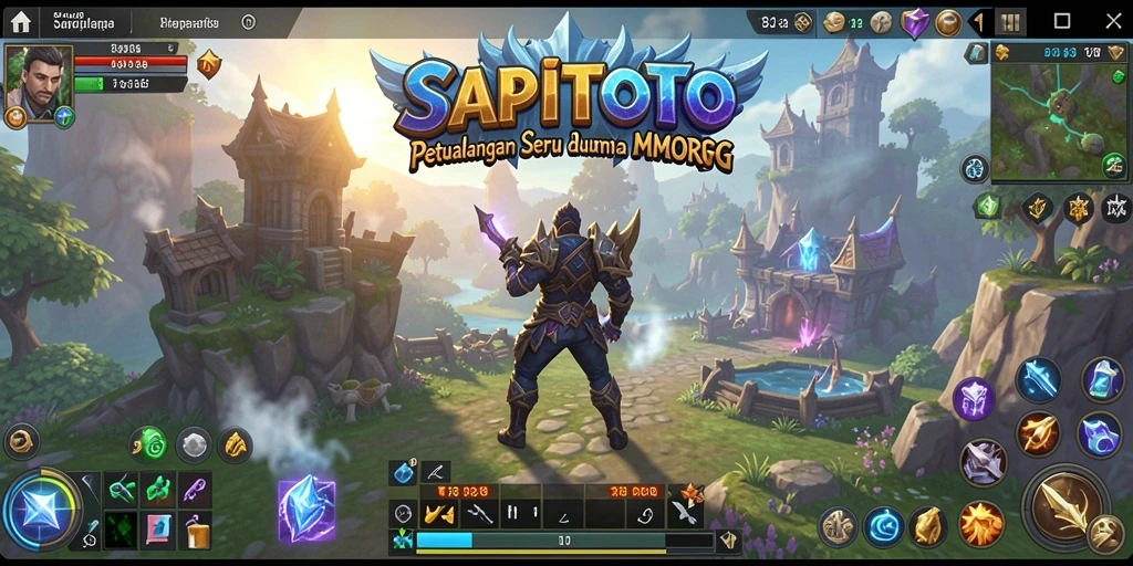 Tampilan gameplay menarik dari SAPITOTO dalam dunia MMORPG.