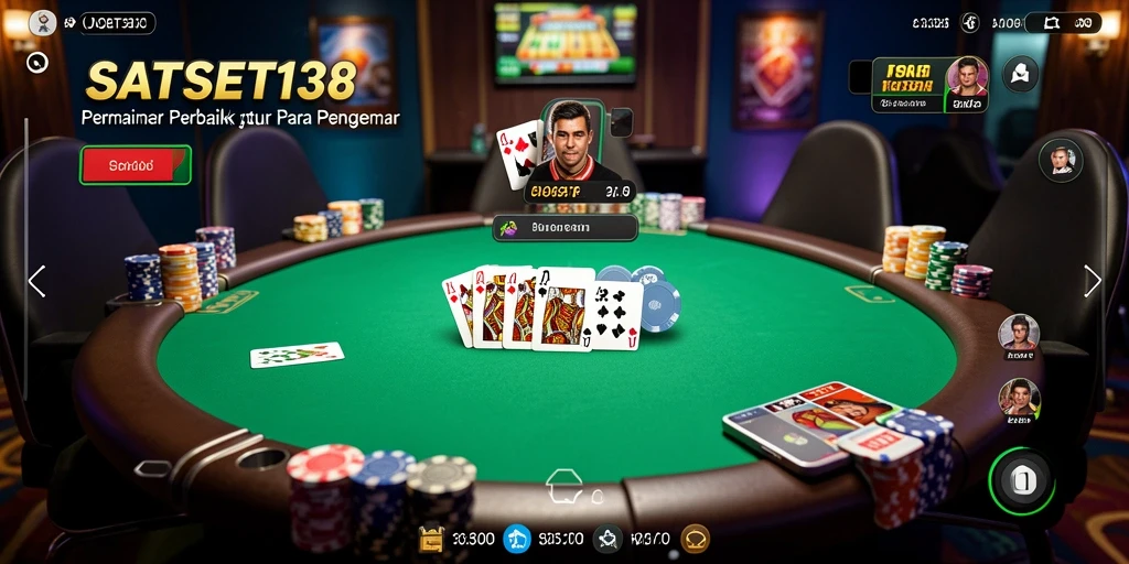 Tangkapan layar SATSET138 menampilkan permainan Poker yang mendebarkan dan grafis menawan.