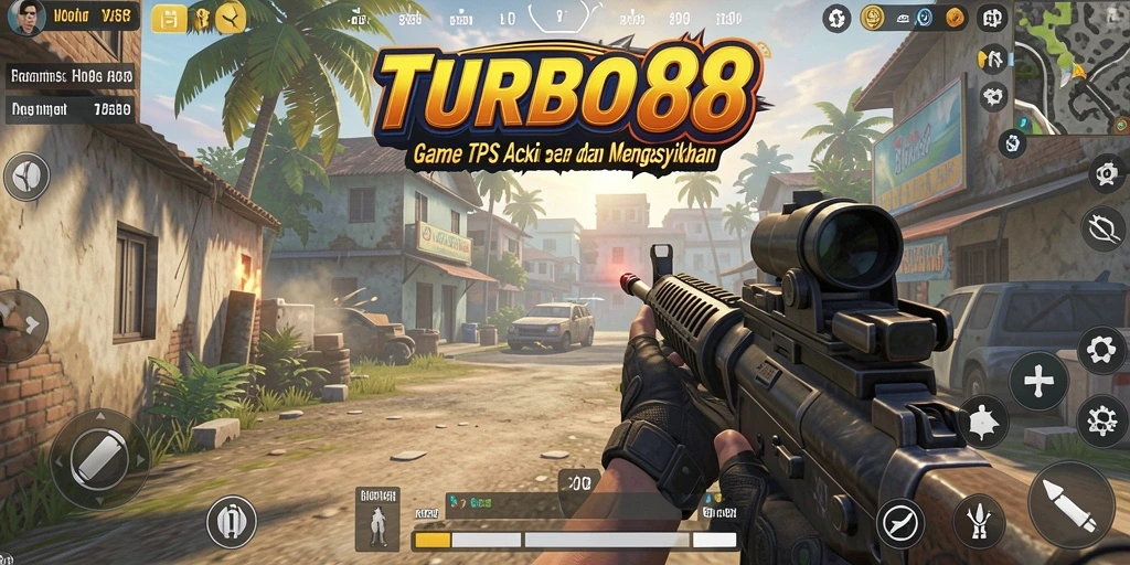 Screenshot gameplay TPS TURBO88 yang penuh aksi.